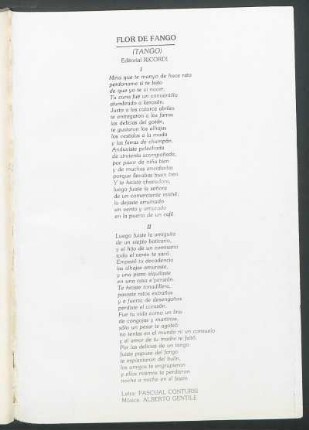 Flor de fango : (Tango). - Editorial Ricordi