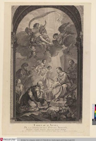 Peintures de la Chapelle des Enfants trouvés: TABLEAU D'AUTEL DE LA CHAPELLE DES ENFANS TROUVÉS [Anbetung der Könige; L'Adoration des Mages]