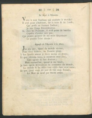 La Mort à l'Hermite = Der Tod zum Waldbruder