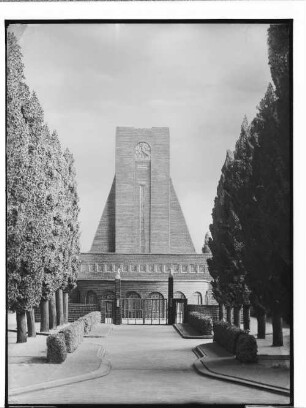 Krematorium Ohlsdorf (Hamburg-Ohlsdorf): Vorderansicht : SchumacherWV Nr. 280