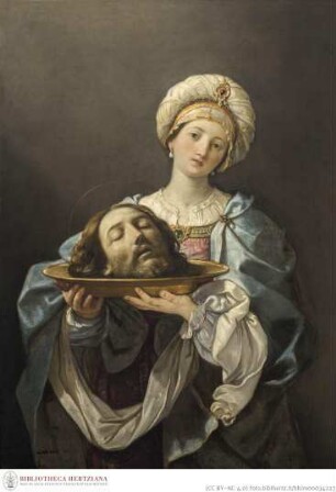 Salomé mit dem Kopf des Täufers auf einer Schüssel