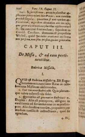 296-419, Caput III