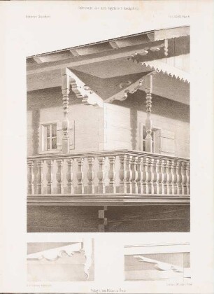 Holzdetails aus dem bayerischen Hochgebirge: Details (aus: Architektonisches Skizzenbuch, H. 38, 1858)