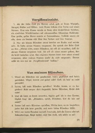 Von meinem Blümchen.
