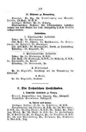 Die Technischen Hochschulen
