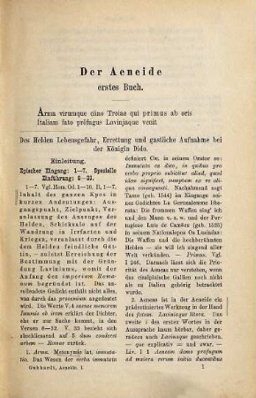 Die Aeneide Vergils, 1. Der Aeneide erstes und zweites Buch ; mit einer Einführung in die Lektüre des Gedichts