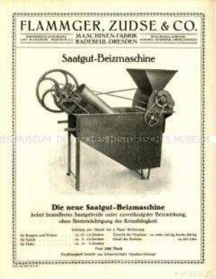 Saatgut-Beizmaschine