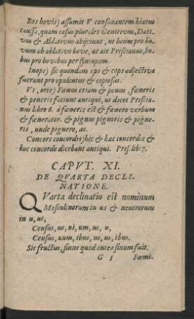 Caput. XI. De Quarta Declinatione.