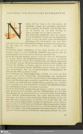 Rostock Und Westliche Ostseeküste