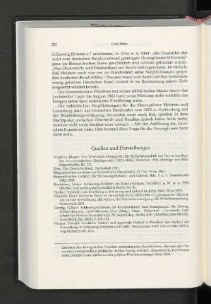 Quellen und Darstellungen.