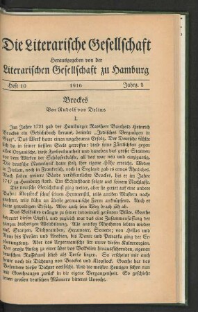 Heft 10, 1916, Jahrg. 2
