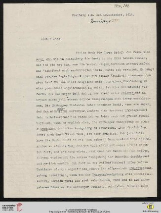 Heid. Hs. 3820,202: Brief von Heinrich Rickert an Emil Lask