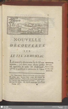 Nouvelle Découverte Sur Le Sel Ammoniac