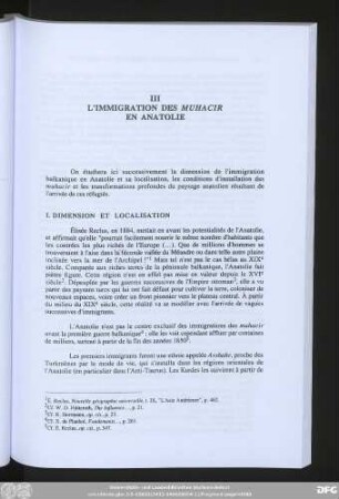 I. Dimension Et Localisation