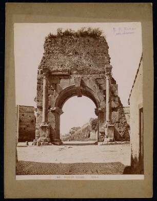 Drususbogen an der Porta Sebastiano, Rom: Ansicht