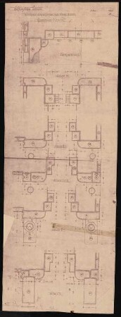 Königliches Residenzschloss Posen, Posen: Grundriss westliches Kaiserportal am Hauptturm 1:20