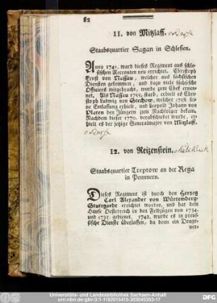 11. von Mitzlaff.