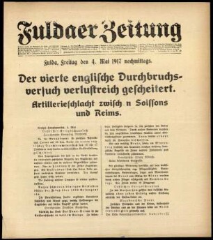 Ausgabe vom Freitag, den 04. Mai 1917.