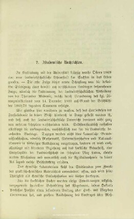 III.2. Akademische Nachrichten