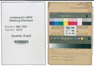 Entnazifizierung Rudolf Spuerkel , geb. 28.06.1911 (Angestellter)