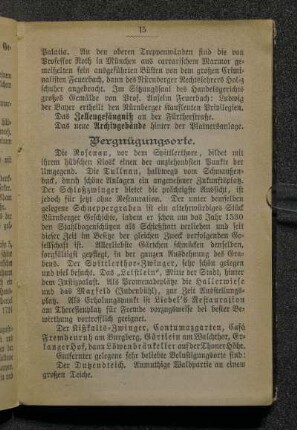 Vergnügungsorte.
