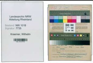 Entnazifizierung Wilhelm Kraemer , geb. 17.04.1900 (Ingenieur)