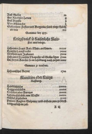 Kriegßvolck so Kaiserliche Maiestat mit bringt.