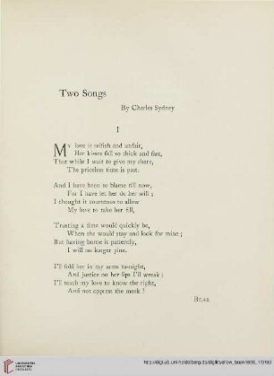 Two songs