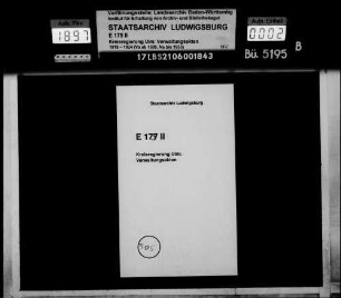 Gemeinderechtsverhältnisse in Ettlenschieß, Göttingen, Grimmelfingen, Halzhausen mit Sinabronn, Hörvelsingen, Holzkirch, Jungingen, Langenau, Lehr, Lonsee, Luizhausen, Mähringen, Neenstetten, Nerenstetten mit Wettingen und Niederstotzingen