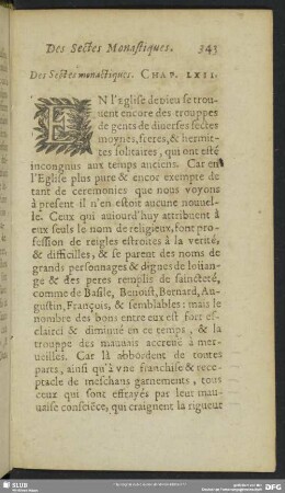 Des Sectes monastiques. Chap. LXII.