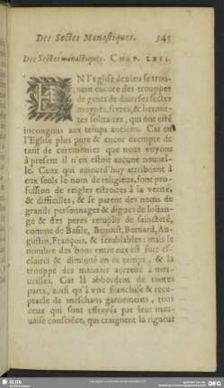 Des Sectes monastiques. Chap. LXII.
