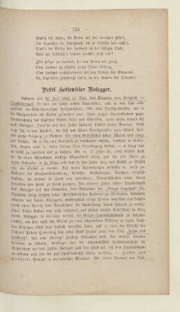 Petri Kettenfeier Rosegger