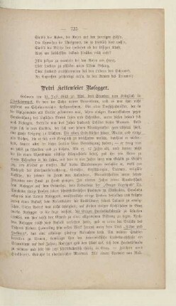 Petri Kettenfeier Rosegger