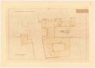 Nachkriegsneugestaltung der Kreuzung Kohlmarkt, Breite Straße, Wahmstraße, Sandstraße, Lübeck: Grundriss Obergeschoss 1:200