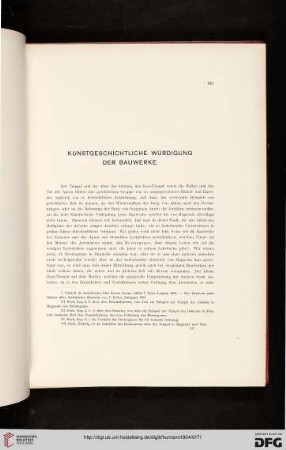 Kunstgeschichtliche Würdigung der Bauwerke