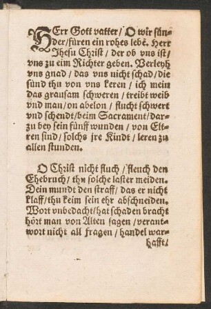 HErr Gott vatter/ O wir sün=||der/