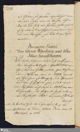 2. Capitel. Von Herzog Albrechten und dessen Sohne, Herzog Georgen.
