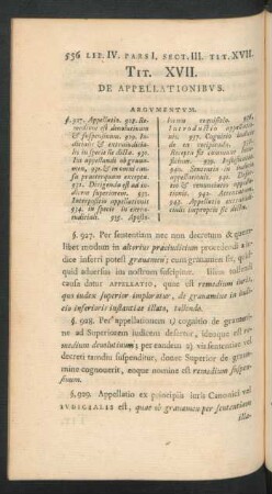 Tit. XVII. De Appellationibus