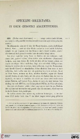 2.Ser. 13.1887/88: Specklini collectanea in usum chronici argentinensis