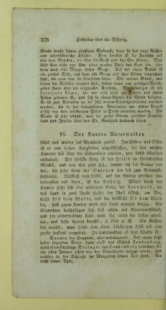 16. Der Kanton Unterwalden