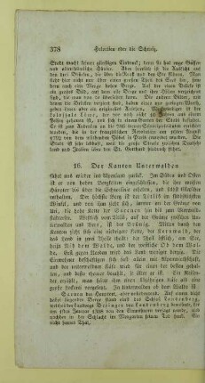 16. Der Kanton Unterwalden