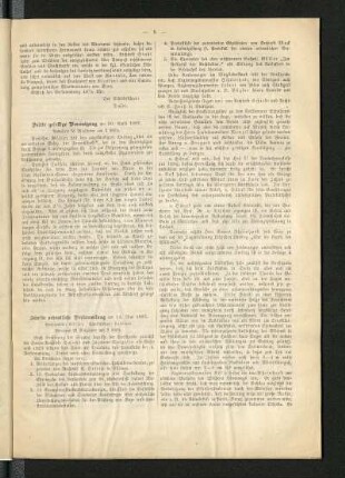 Fünfte ordentliche Versammlung am 14. Mai 1887