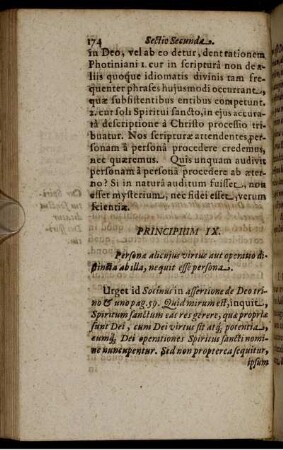 Principium IX. Personae alicuius virtus aut operatio distincta ab illa, nequit esse persona.