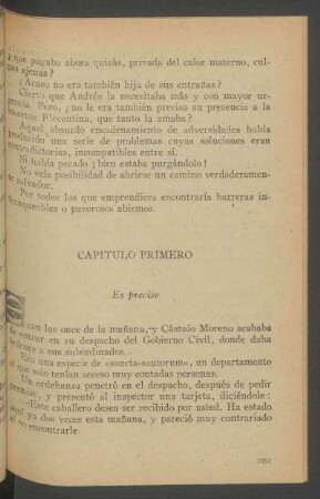 Capítulo primero - Es preciso