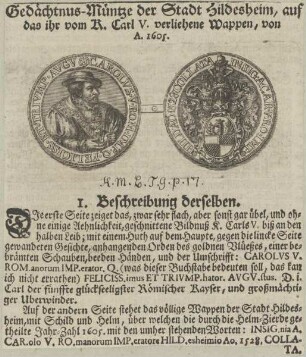 Bildnis von Carolvs V., Kaiser des Römisch-Deutschen Reiches