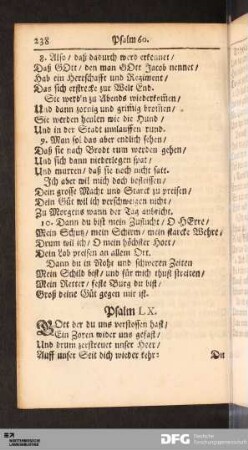Psalm LX, LXI, LXII, LXIII, LXIV