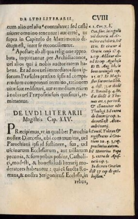 De Ludi Literarii Magistris Cap. XXV.