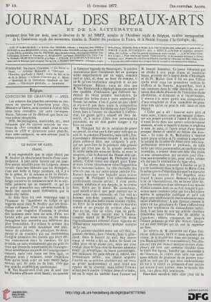 Nr. 19 (15 Octobre 1877)