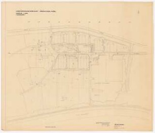 Siedlung Hinrichssegen, Bruckmühl: Lageplan 1:1000, entspricht Inv. Nr. 25196