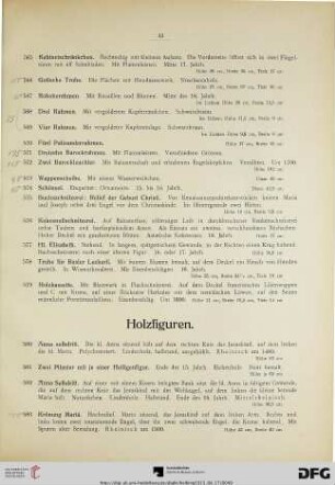 Holzfiguren (Nr. 580-595)